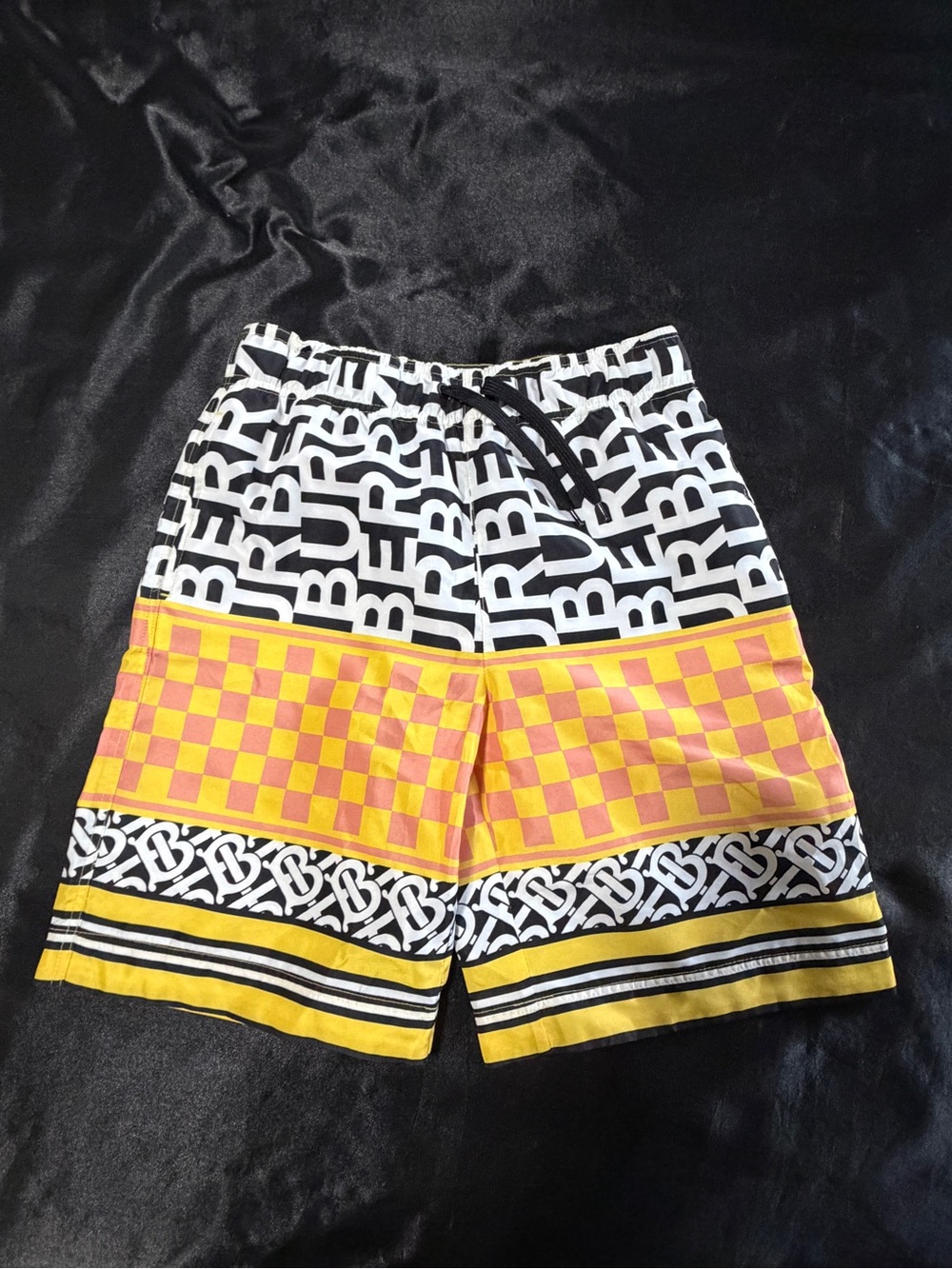 Burberry Kids Malcom Print Swim Trunks Size 10 Big Kids Brand New